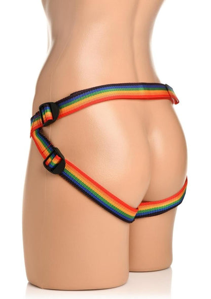 Strap U Ride The Rainbow Universal Strap-On Harness - Multicolor/Rainbow