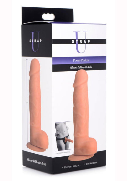 Strap U Silicone Dildo with Balls