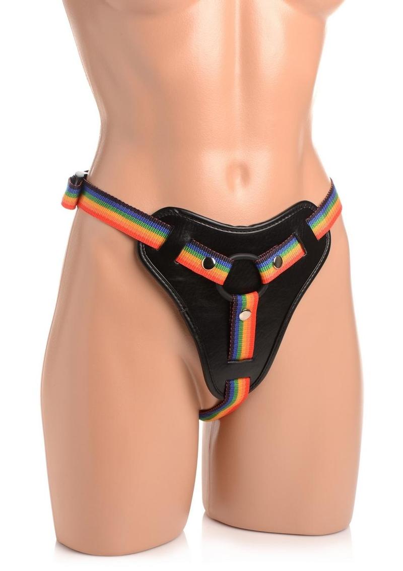 Strap U Take The Rainbow Universal Harness - Multicolor/Rainbow