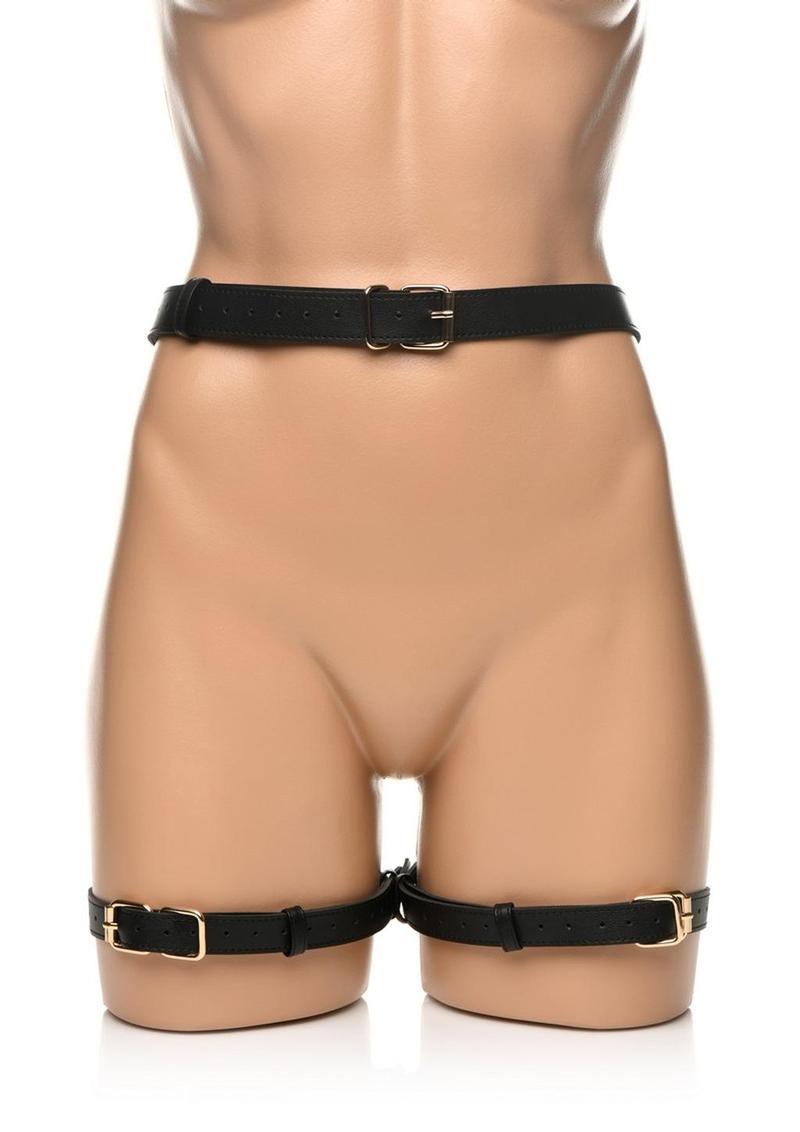 Strict Bondage Harness with Bows - Black - Large/Medium