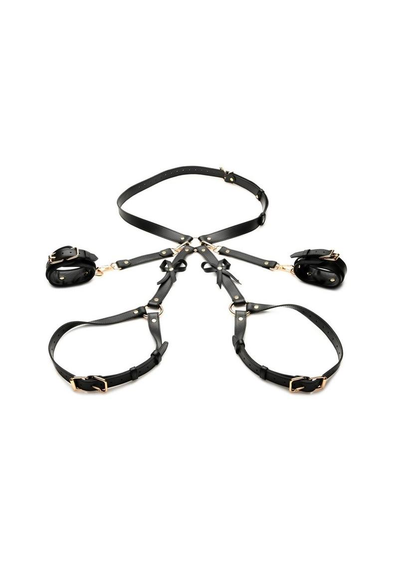 Strict Bondage Harness with Bows