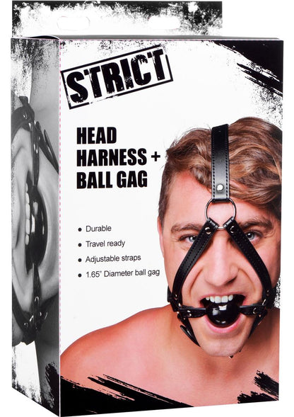 Strict Head Harness with Ball Gag