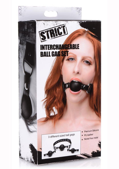 Strict Interchangeable Silicone Ball Gag