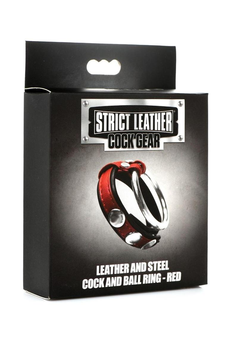 Strict Leather Cock Gear Leather and Steel Cock and Ball Ring