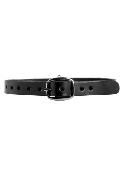 Strict Leather Unisex Leather Choker with O-Ring - M/L