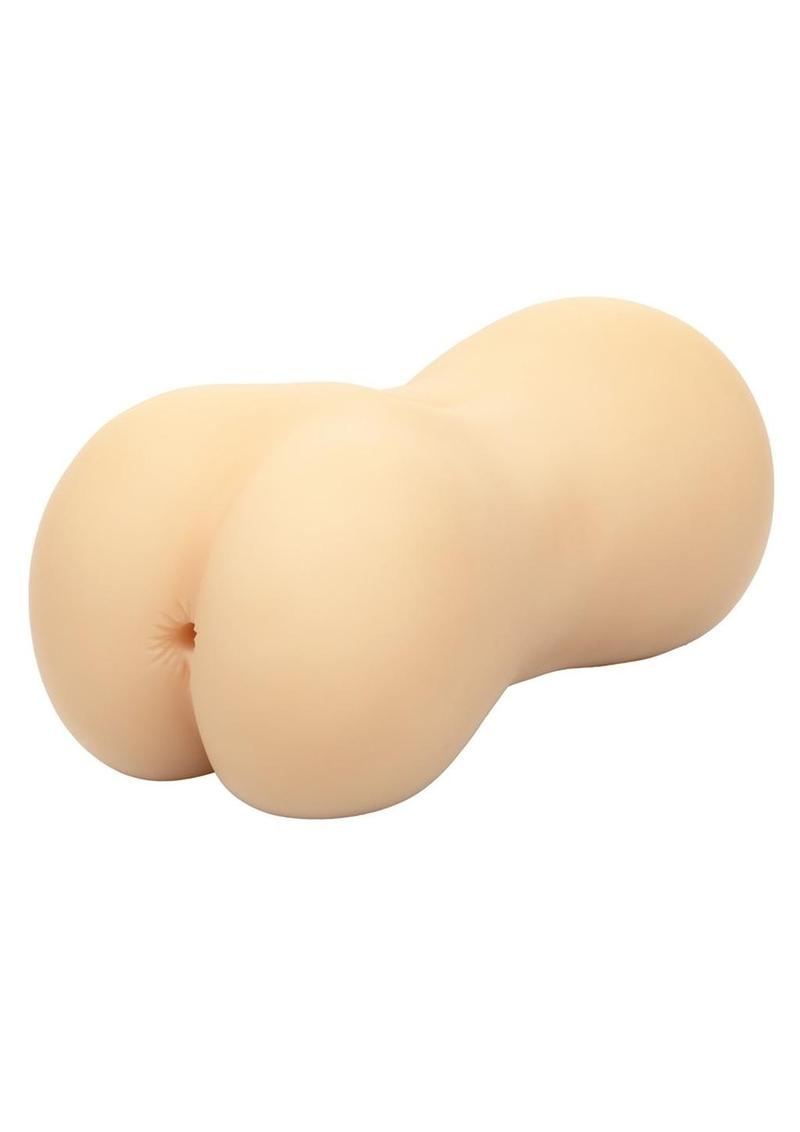 Stroke It Realistic Dual Ended Stroker - Pussy and Ass - Ivory/Vanilla