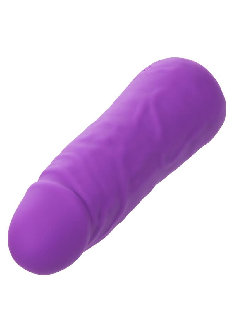 Mini Vibrating Studs Rechargeable Silicone Vibrator - Purple