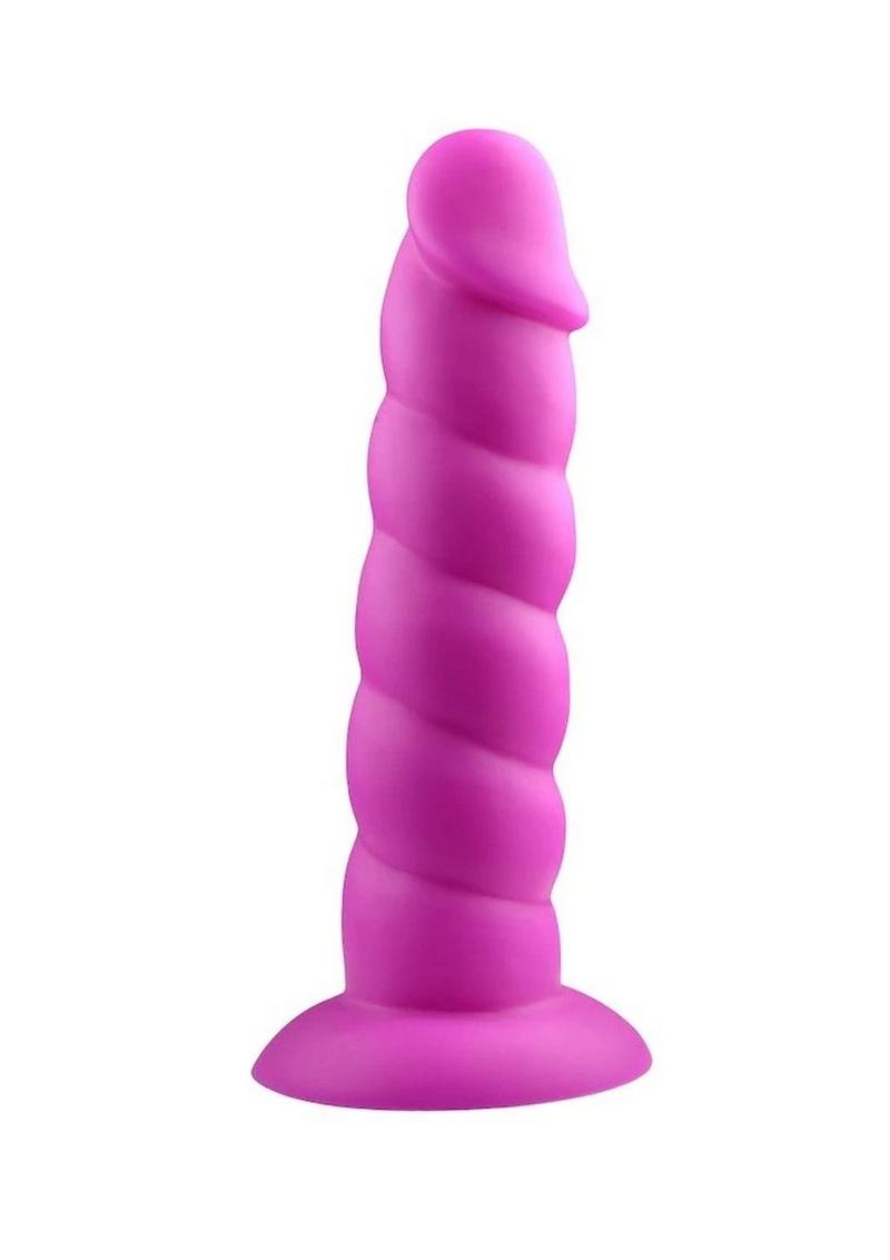 Suga' Daddy Silicone Dildo - Purple - 7in