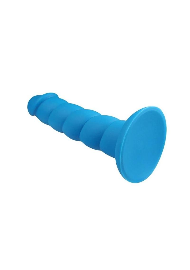 Suga' Daddy Silicone Dildo - Blue - 8in