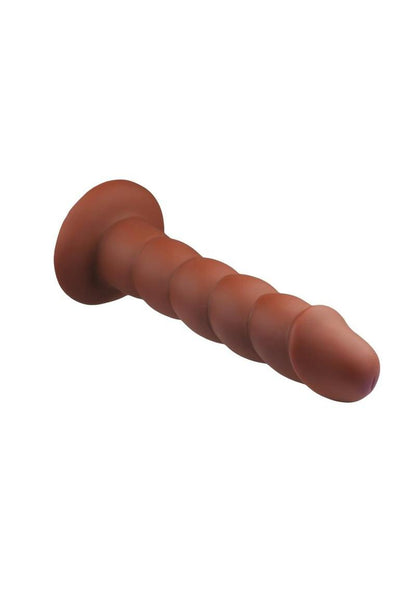 Suga' Daddy Silicone Dildo - Brown/Chocolate - 9.5in