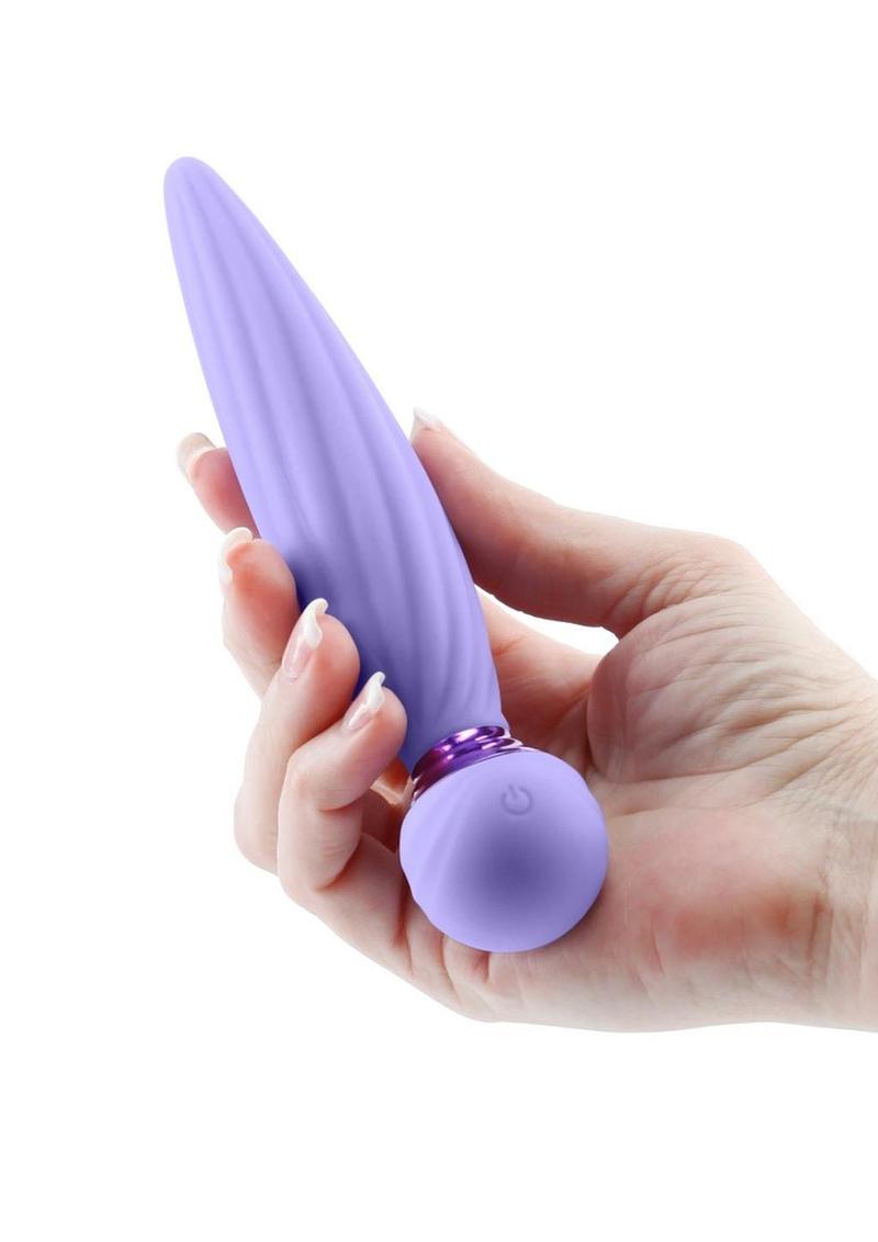 Sugar Pop Twist Rechargeable Silicone Vibrator - Purple