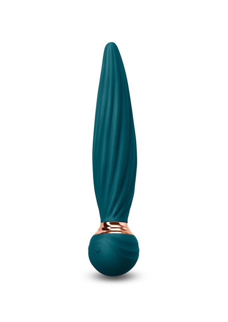 Sugar Pop Twist Rechargeable Silicone Vibrator - Teal