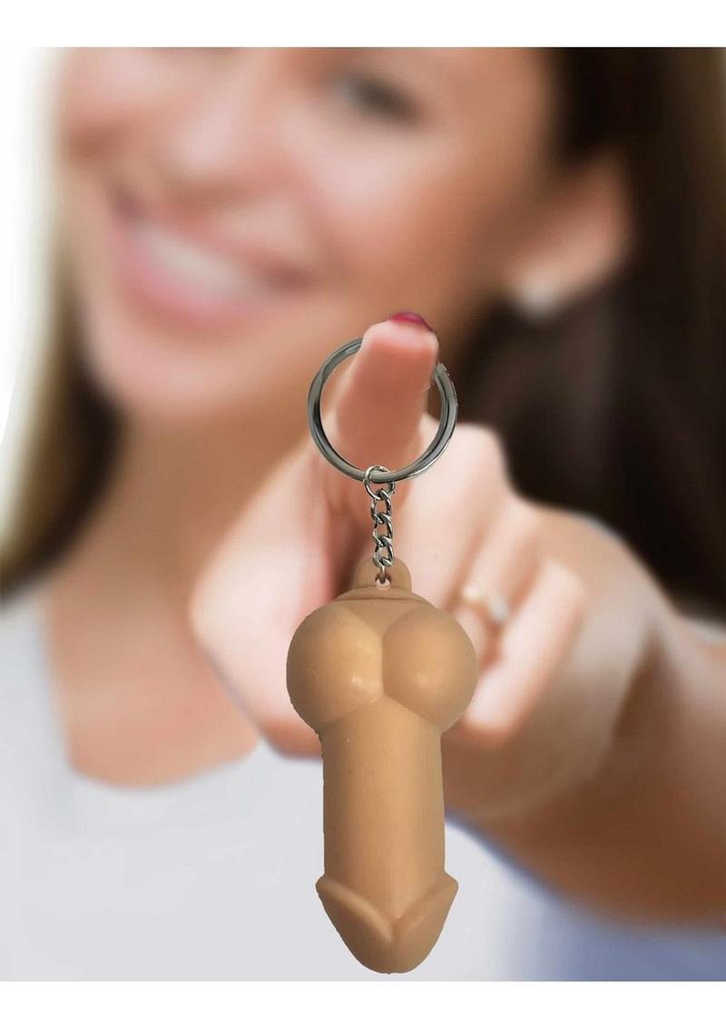 Super Fun Key Chain Squishy Penis - Vanilla