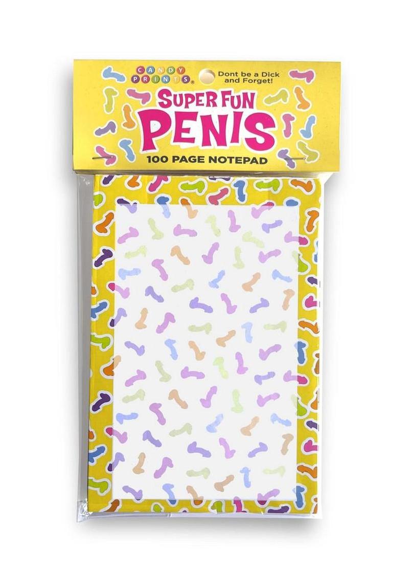 Super Fun Penis Notepad