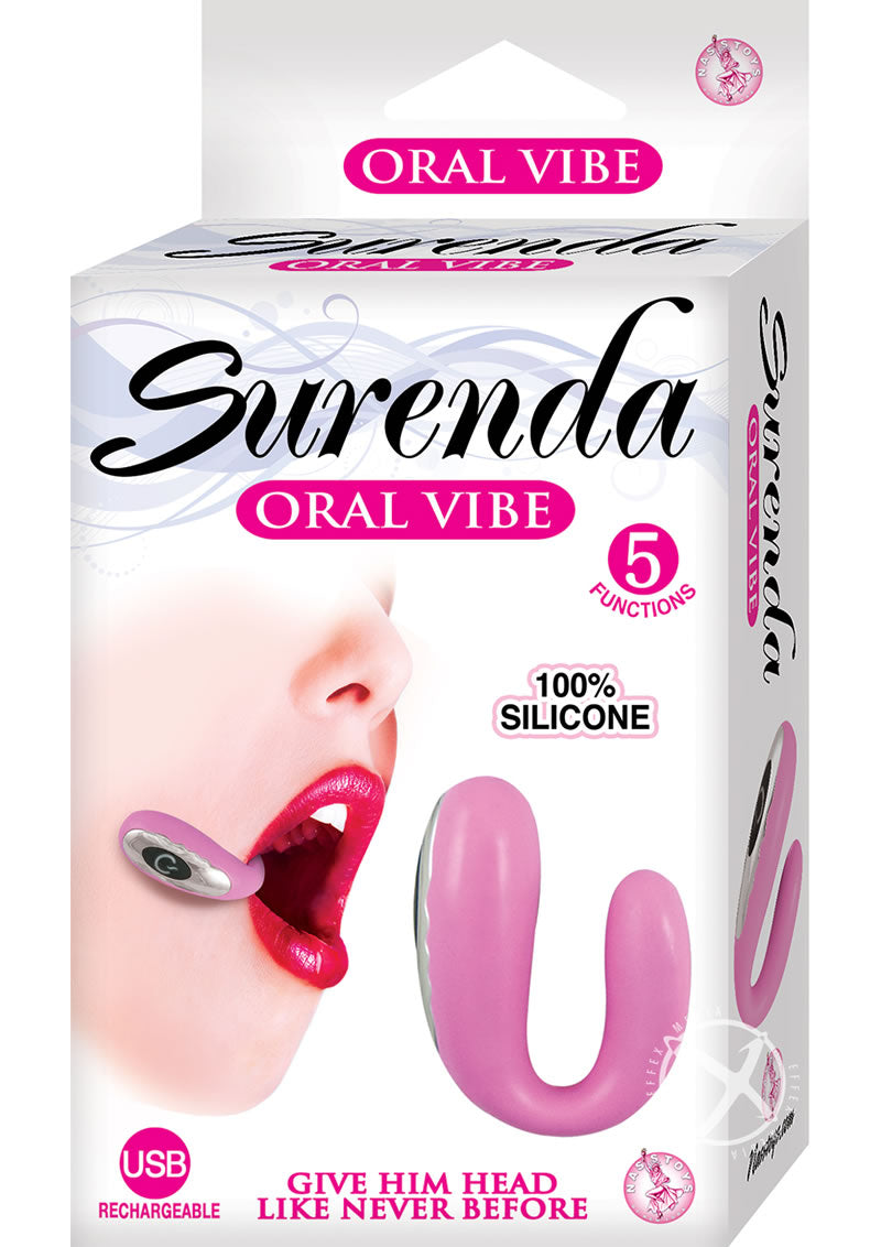 Surenda Silicone Oral Vibe Rechargeable Vibrator - Pink