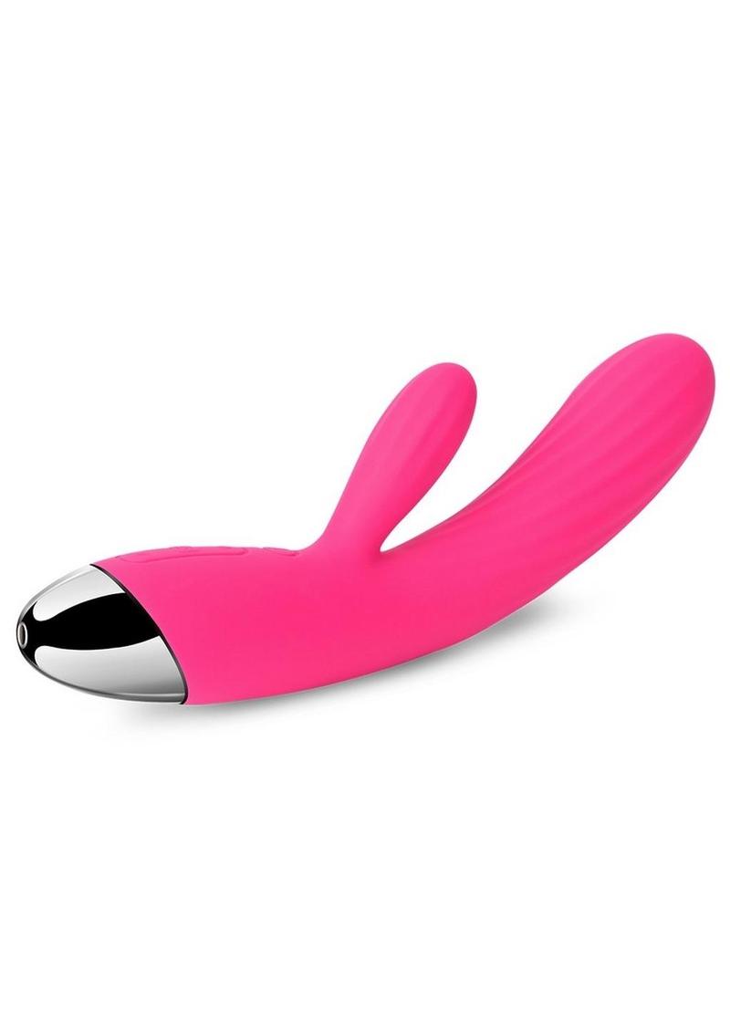 Svakom Angel Rechargeable Silicone Heating Rabbit Vibrator - Pink/Plum/Red/Silver