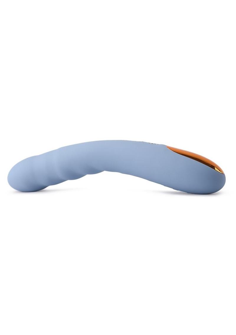 Svakom Ava Neo Rechargeable Silicone Vibrator with Remote - Blue