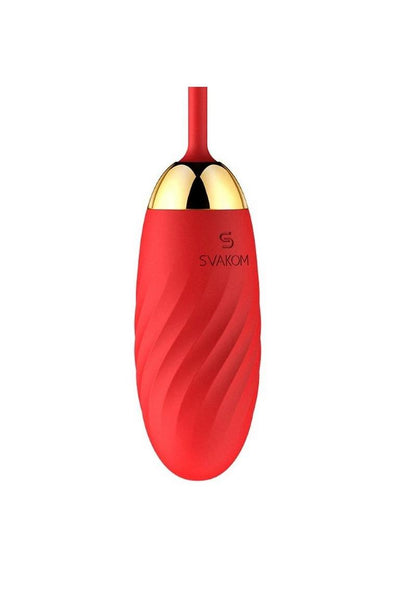 Svakom Ella Neo Silicone Interactive Bullet Vibrator - Gold/Red