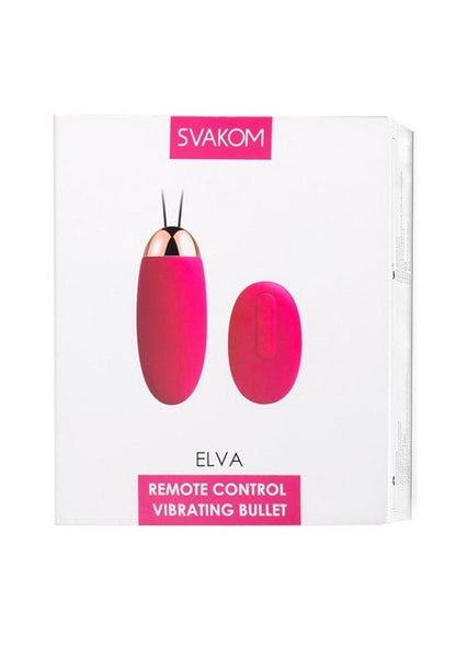 Svakom Elva Remote Control Bullet Vibrator - Gold/Pink/Plum/Red