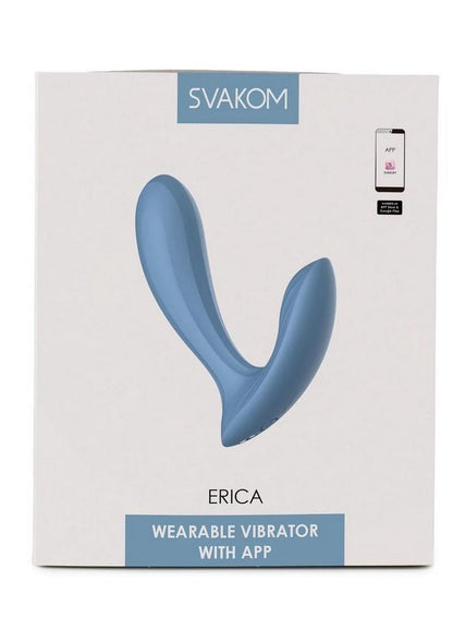 Svakom Erica Romantic Rose App Compatible Rechargeable Silicone Dual Stimulating Vibrator