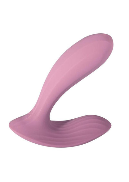 Svakom Erica Rechargeable Silicone App Compatible Dual Vibrator with Clitoral Stimulator and Remote