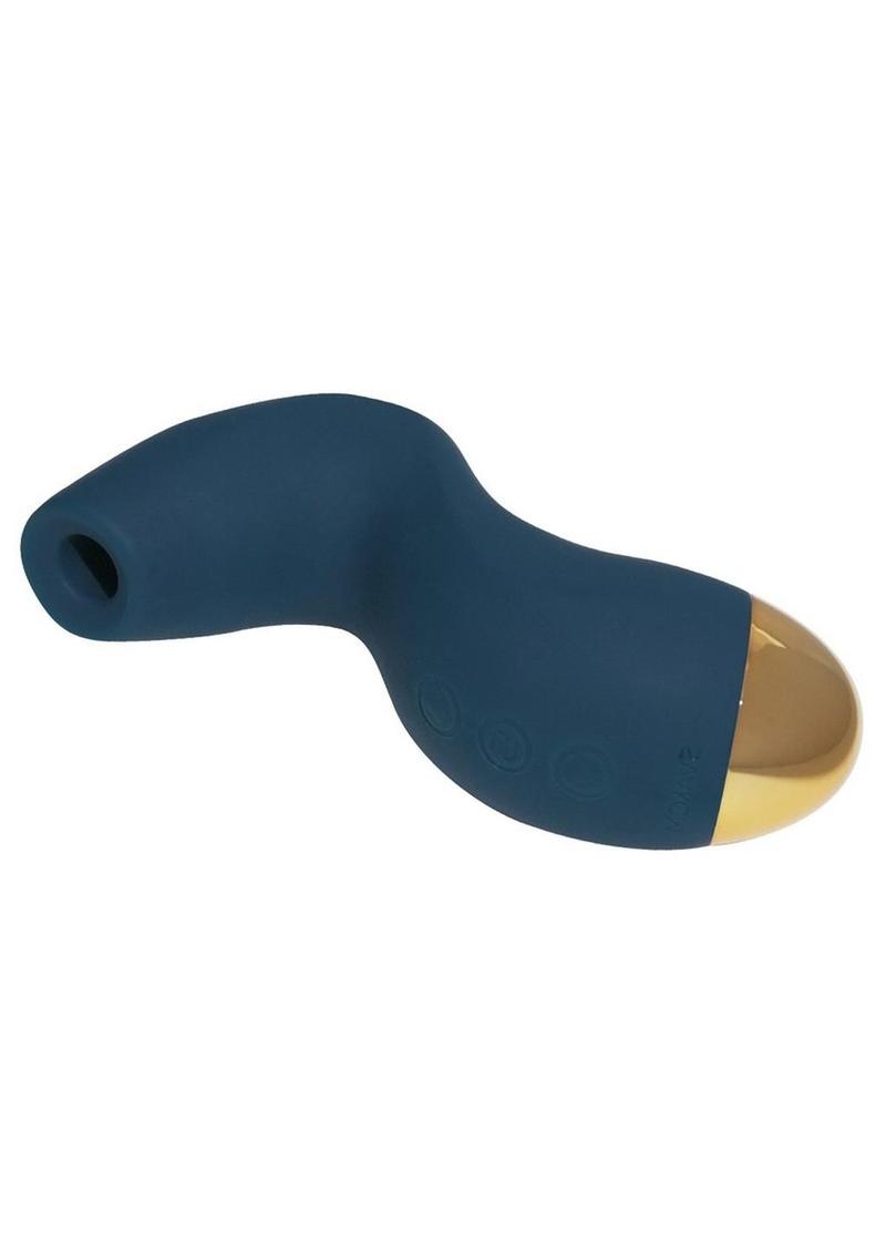 Svakom Pulse Pure Silicone Clitoral Stimulator - Blue/Gold