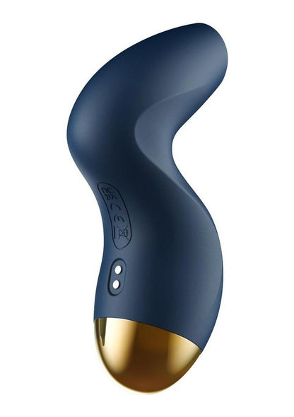 Svakom Pulse Pure Silicone Clitoral Stimulator - Blue/Gold