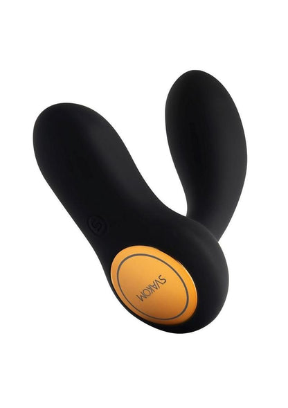 Svakom Vick Neo Silicone Prostate Massager - Black/Gold