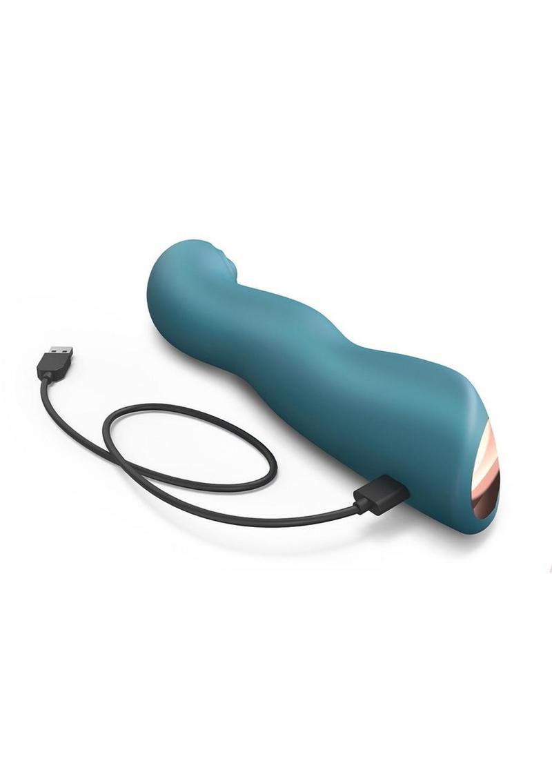 Swap Rechargeable Silicone Vibrator - Teal Me - Teal