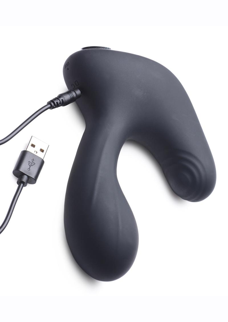 Swell 10x Inflatable and Tapping Rechargeable Silicone Prostate Vibrator with Remote Control