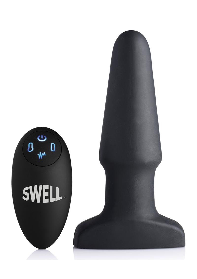 Swell Inflatable Rechargeable Silicone Vibrating Anal Plug