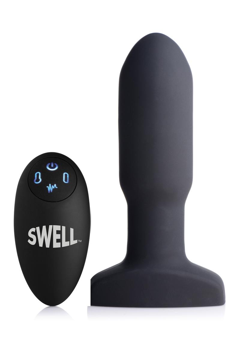 Swell Inflatable Rechargeable Silicone Vibrating Missile Anal Plug