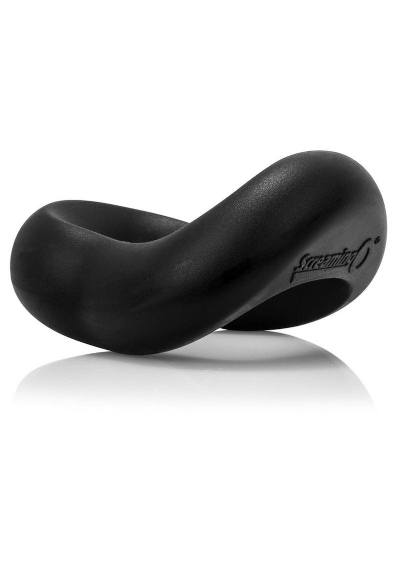 Swingo Curve Silicone Cock Ring - Black