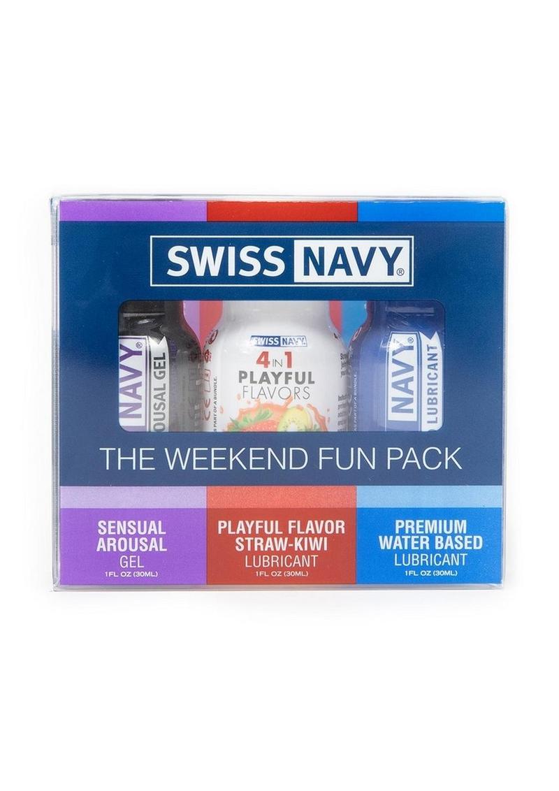 Swiss Navy Weekend Lubricants Fun - 1oz - 3 Per Pack/Pack