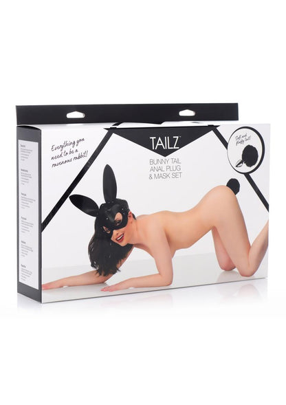 Tailz Bunny Tail Anal Plug and Mask