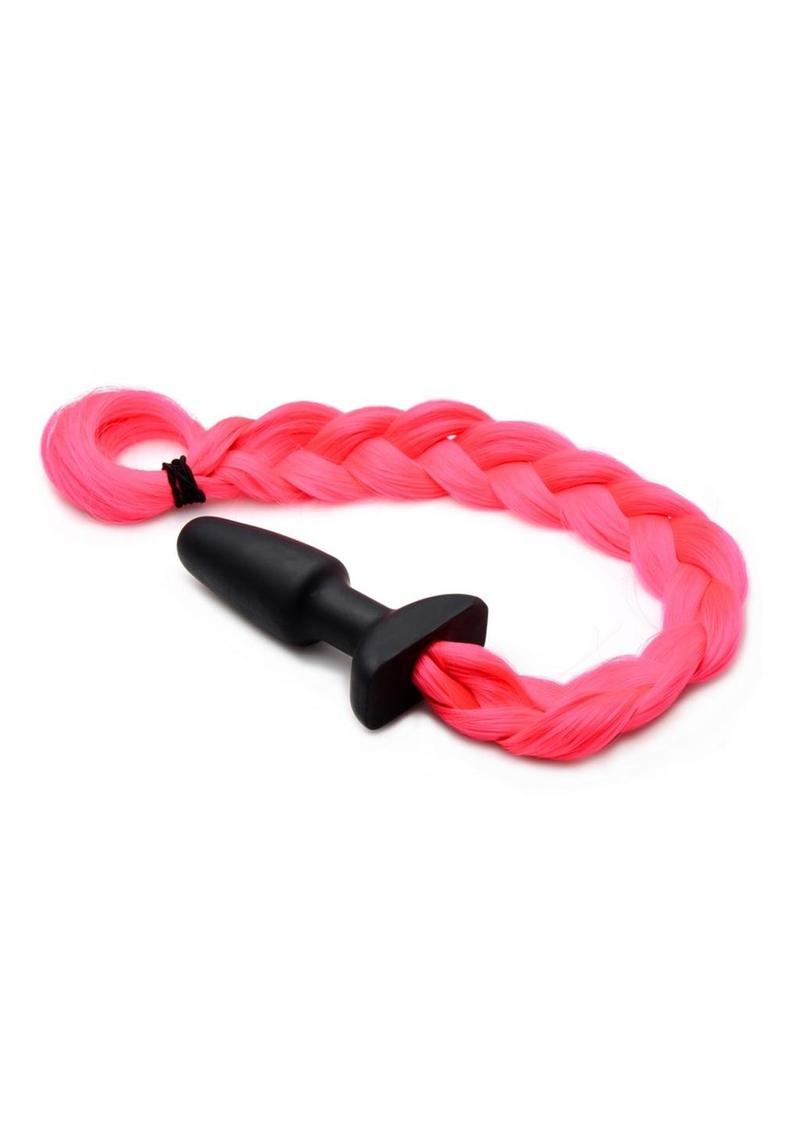 Tailz Pony Tail Anal Plug - Hot Pink/Pink