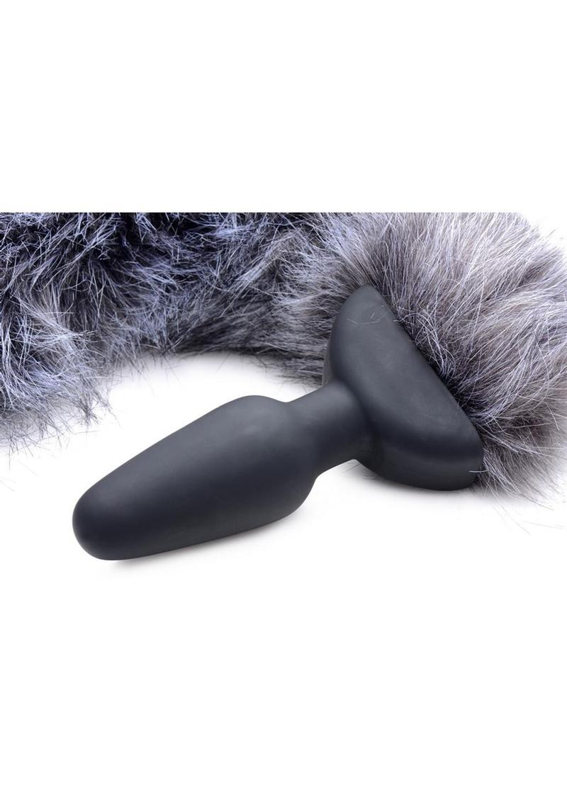 Tailz Vibrating Fox Tail - Gray/Grey