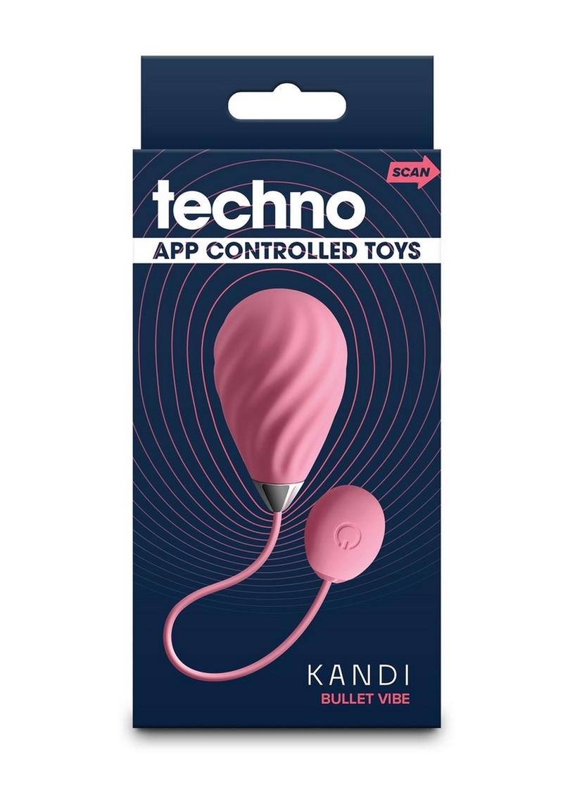 Techno Kandi Rechargeable Silicone App Compatible Egg - Blue