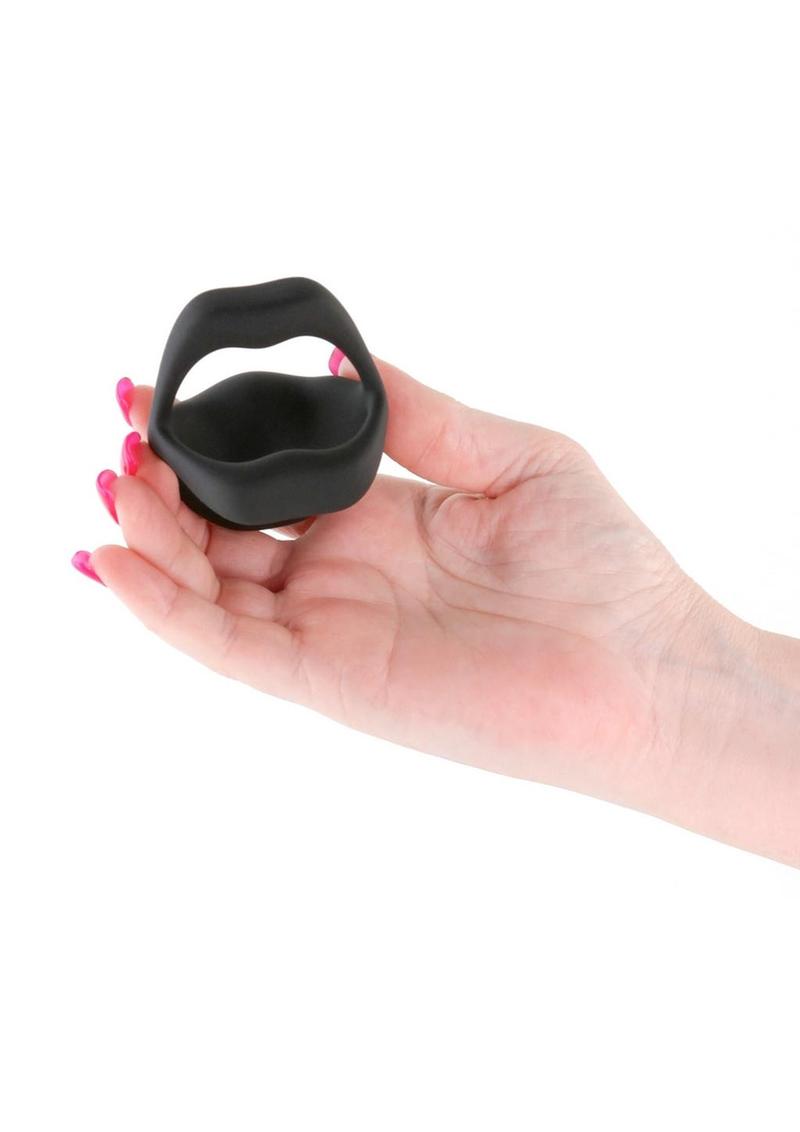 Techno Strobe Rechargeable Silicone App Compatible Cock Ring