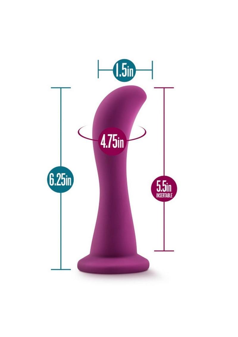 Temptasia Bellatrix Silicone Dildo - Plum/Purple - 6.25in