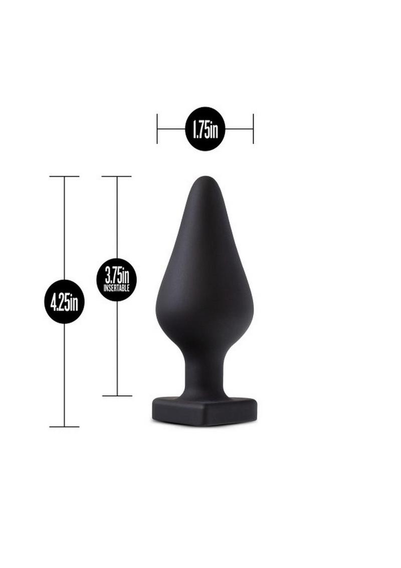 Temptasia Fuck Me Silicone Butt Plug - Black