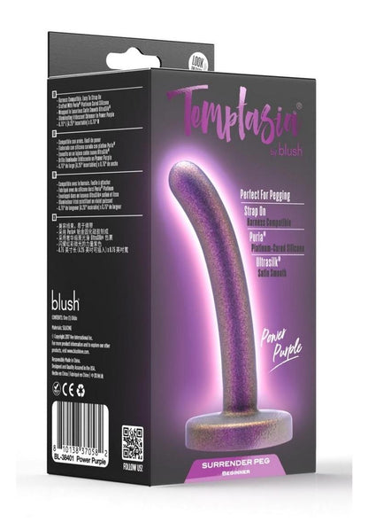 Temptasia Surrender Peg Silicone Dildo - Beginner - Power