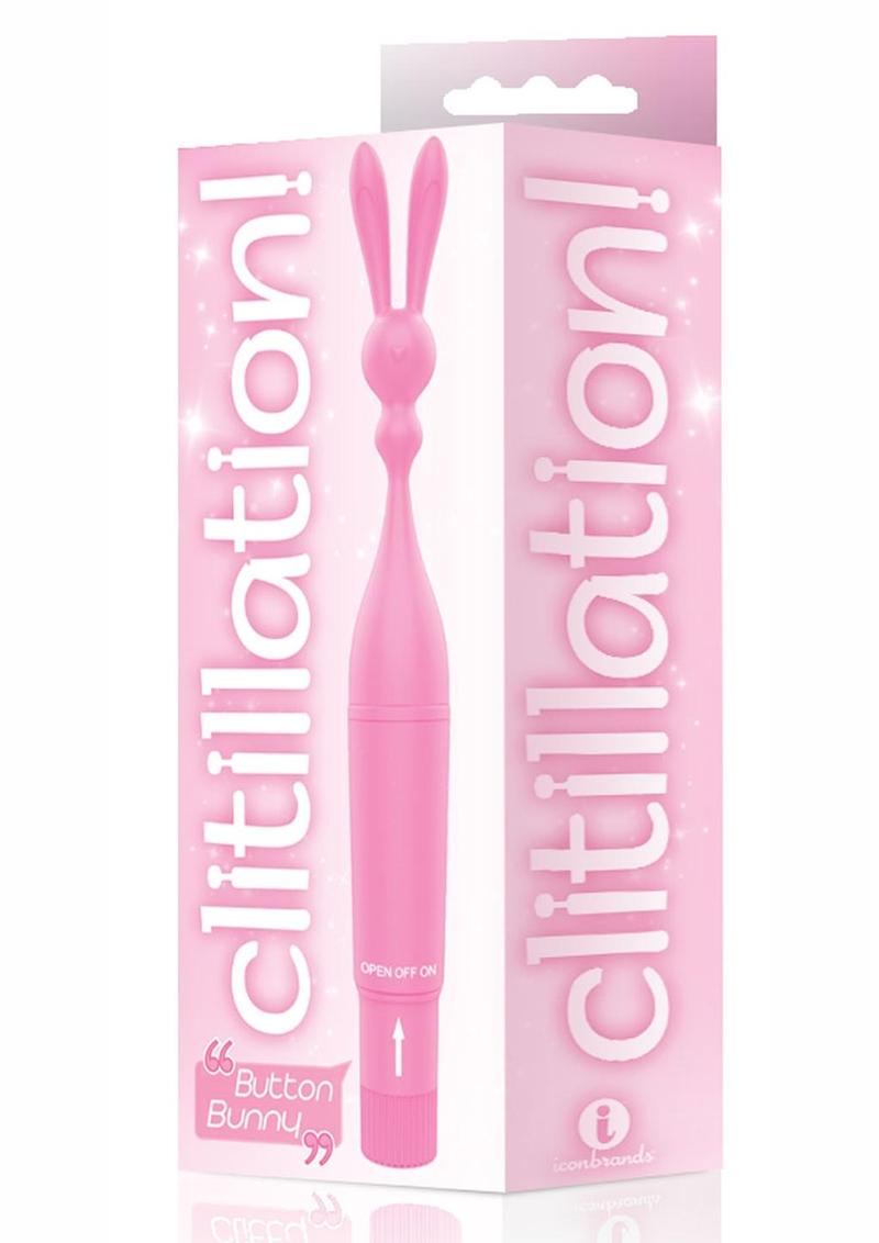 The 9's - Clitillation! Button Bunny Clitoral Stimulator - Pink