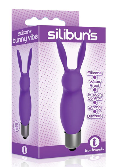 The 9's - Silibuns Silicone Bunny Bullet - Purple