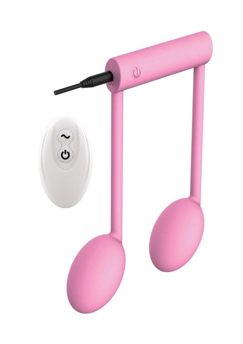 The Beat Rechargeable Silicone Note Vibrator - Pink