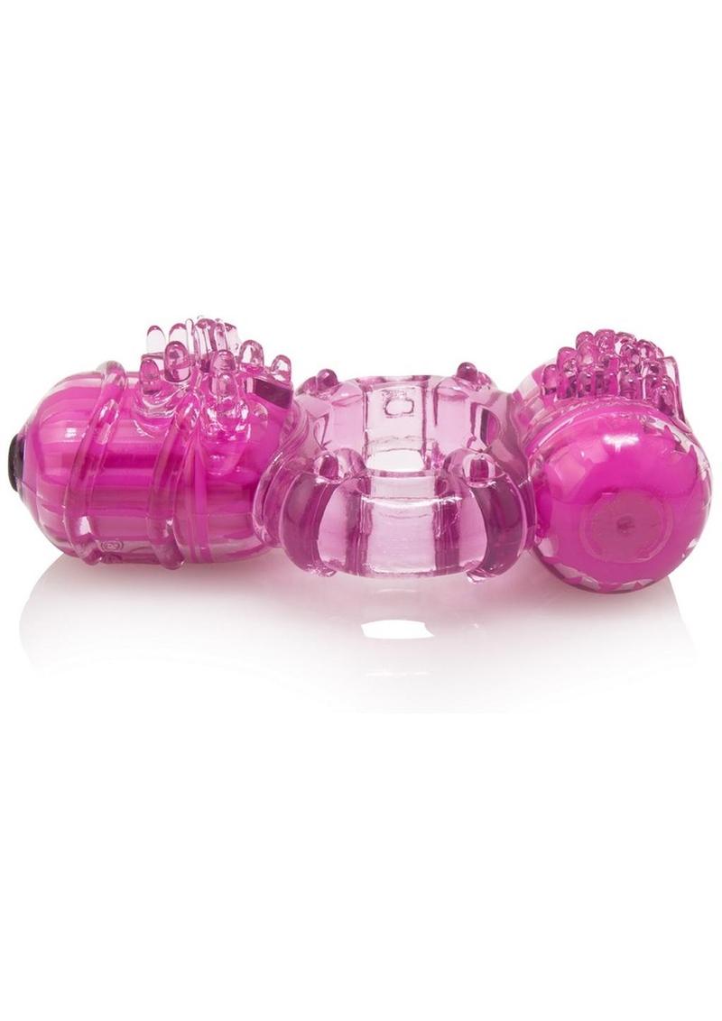 The Big O 2 Vibrating Double Ring - Purple