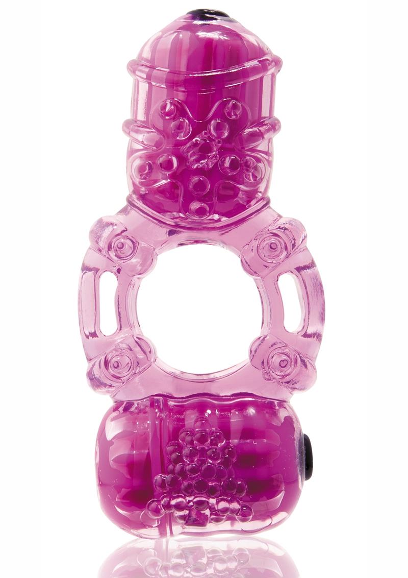 The Big O 2 Vibrating Double Ring - Purple