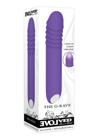 The G Rave Silicone Rechargeable G-Spot Light-Up Vibrator