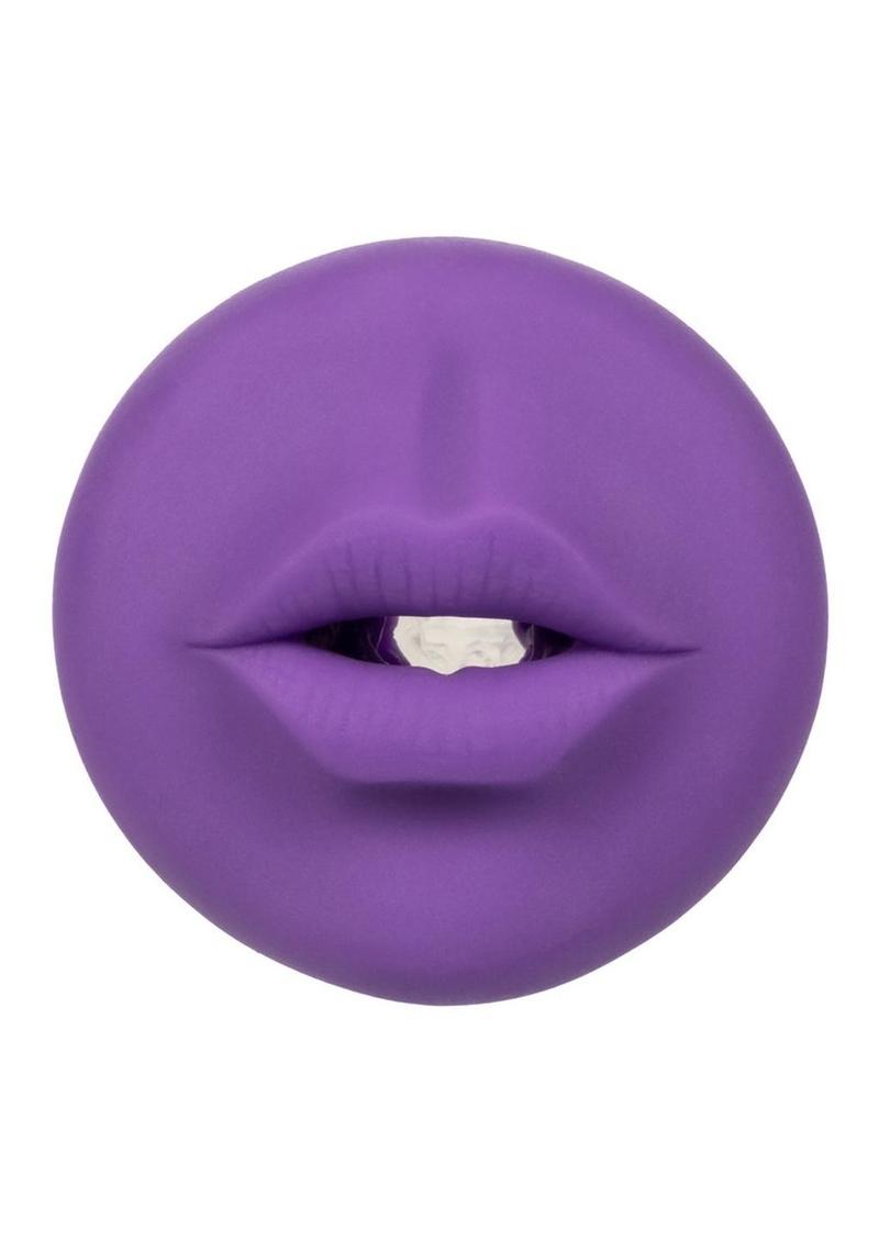 The Gripper Deep Throat Grip Masturbator - Mouth - Frost/Purple