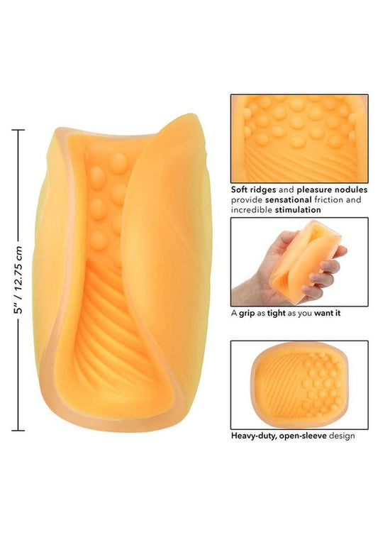 The Gripper Dual Grip Masturbator - Orange